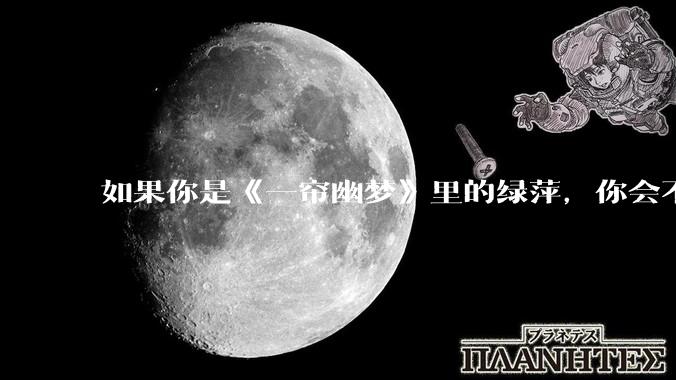 如果你是《一帘幽梦》里的绿萍，你会不会最后原谅紫菱？